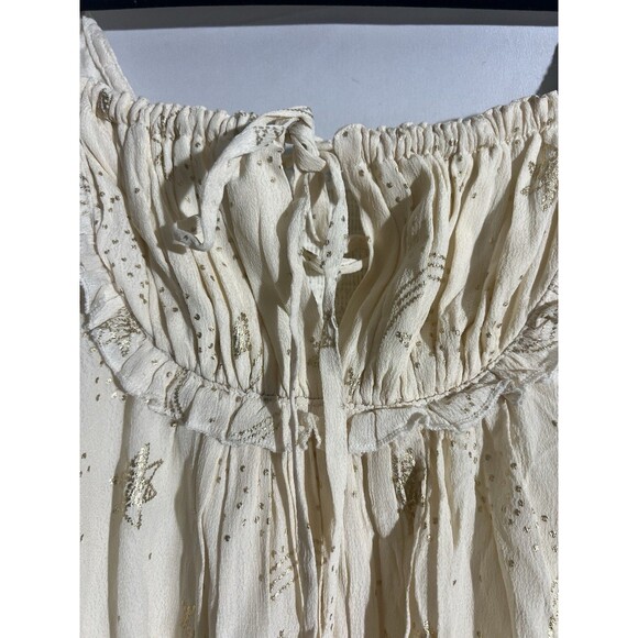 Beach Riot Dress Woman's L Virgo Celestial Babydoll Empire Waist Tie Balletcore - Picture 3 of 9